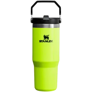 Stanley The IceFlow Flip Straw Pipetli Termos Bardak 0.89 LT - Neon Sarı