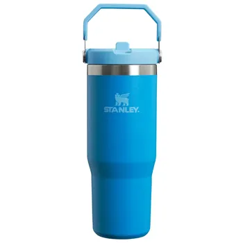Stanley The IceFlow™ Flip Straw Tumbler - Mavi Pipetli Termos | 0.89L