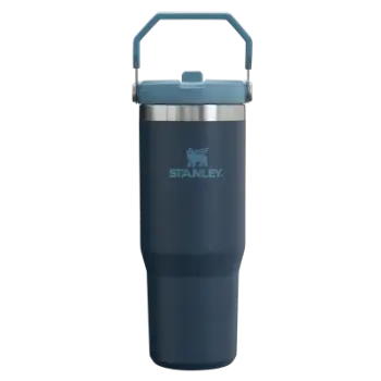 Stanley IceFlow™ Flip Straw Tumbler Pipetli Termos | 0.89L - Lacivert/Mavi