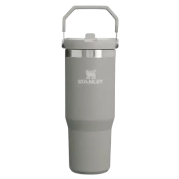Stanley IceFlow™ Flip Straw Tumbler Pipetli Termos | 0.89L - Kül Rengi