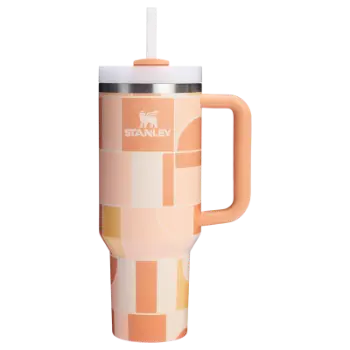 Stanley The Quencher H2.O FlowState Tumbler 1.18 LT - Apricot Court Geo