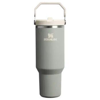 Stanley The IceFlow Flip Straw Pipetli Termos Bardak 0,89 LT - Sage Gray