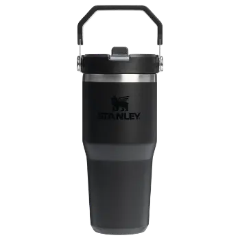 Stanley The IceFlow Flip Straw Pipetli Termos Bardak 0,41 LT - Black 2.0