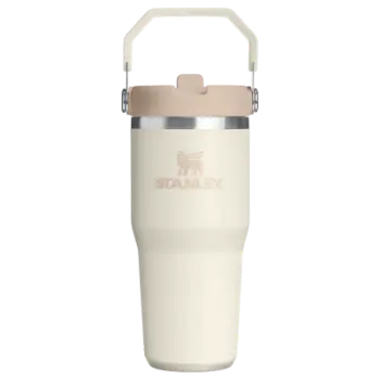 Stanley The IceFlow Flip Straw Pipetli Termos Bardak 0,41 LT - Cream