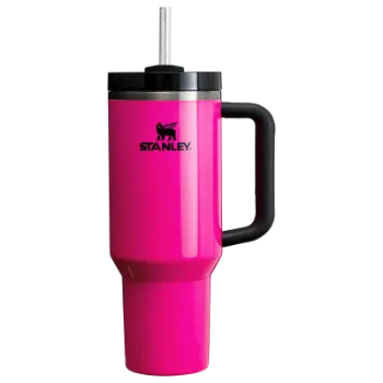 Stanley Quencher Pipetli Termos Bardak 1.18 Lt - Neon Pembe