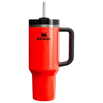 Stanley Quencher Pipetli Termos Bardak 1.18 Lt - Neon Turuncu