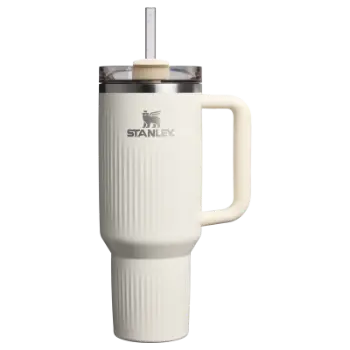 Stanley Quencher® H2.0 Fluted Tumbler Pipetli Termos Bardak | 1.18L - Krem