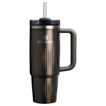 Stanley Quencher® H2.0 Fluted Tumbler Pipetli Termos Bardak | 0.89 LT - Gunmetal Shine