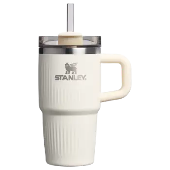 Stanley Quencher® H2.0 Fluted Tumbler Pipetli Termos Bardak | 0,60 L - Krem