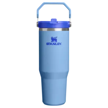 Stanley The IceFlow Flip Straw Pipetli Termos Bardak 0,89 LT - Blue Sky