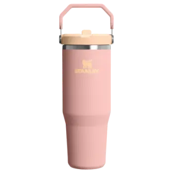 Stanley The IceFlow Flip Straw Pipetli Termos Bardak 0,89 LT - Peach Rose