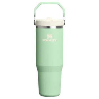 Stanley IceFlow Flip Straw Pipetli Termos 0.89L - Yeşil