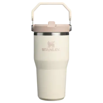 Stanley IceFlow™ Flip Straw Tumbler Pipetli Termos | 0.60 L - Cream