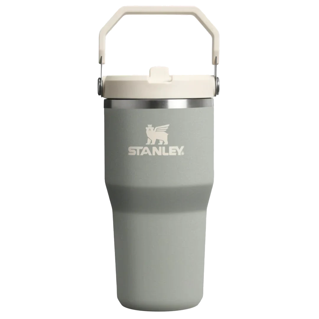 Stanley IceFlow Flip Straw Pipetli Termos 0.60L - Sage Gray