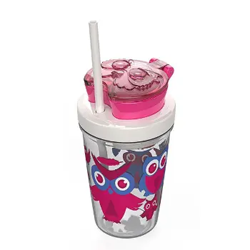 Contigo Snack 0.35L Atıştırmalık Hazneli Tritan Suluk - Pembe