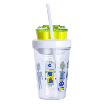 Contigo Snack 0.35L Atıştırmalık Hazneli Tritan Suluk - Yeşil