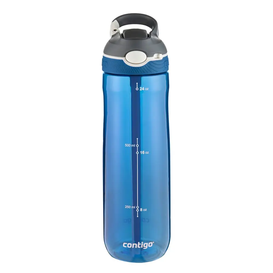 Contigo Ashland Tek El Bas İc Kilitli Su Matarasi - Mavi | 720ml