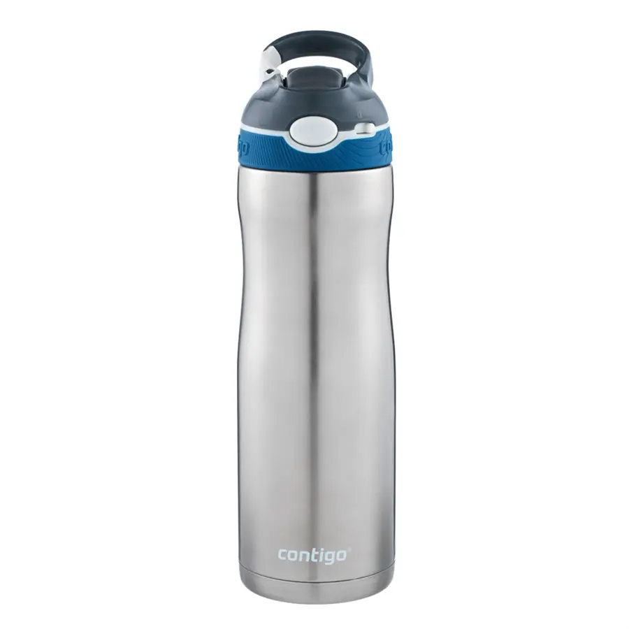 Contigo Ashland Chill Celik Su Matarası Tek El Bas İç - Gri | 0.59L