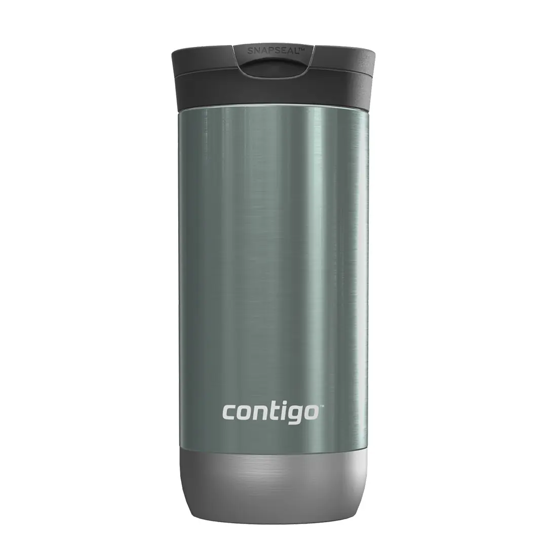 Contigo Huron Pro Snapseal Çelik Termos 470 ml Yeşil