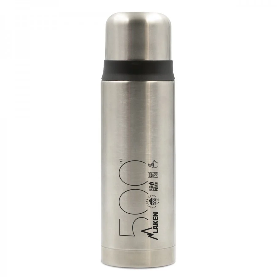 Laken Thermo Çelik Termos 0.5L - Gri