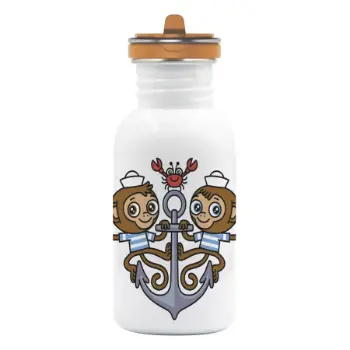 Laken Desenli 0.5L Basic wFC - Paslanmaz Çelik Çocuk Matarası - Mikanautikos