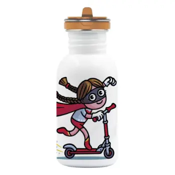 Laken Desenli 0.5L Basic wFC - Paslanmaz Çelik Çocuk Matarası - Super Scooter