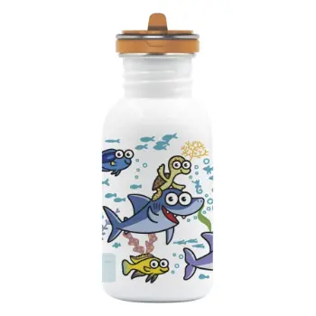 Laken Desenli 0.5L Basic wFC - Paslanmaz Çelik Çocuk Matarası - Sea Friends