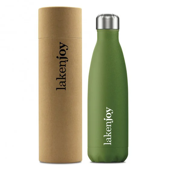 Lakenjoy 0.5L SS Thermo Bottle Çelik Termos - Koyu Yeşil