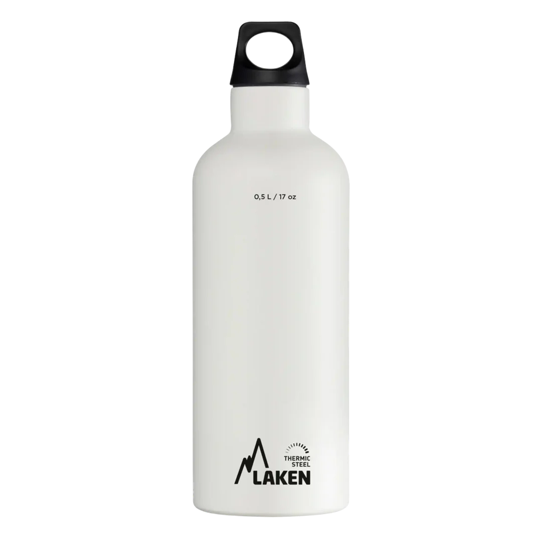 Laken Çelik Futura Termos Şişe - Beyaz | 0.5L